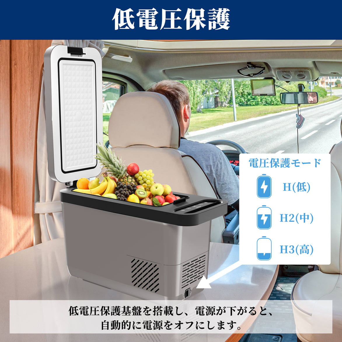 ポータブル 車載 冷凍 冷蔵庫 35L -20℃〜 アプリ遠隔操作 大型ホイール 